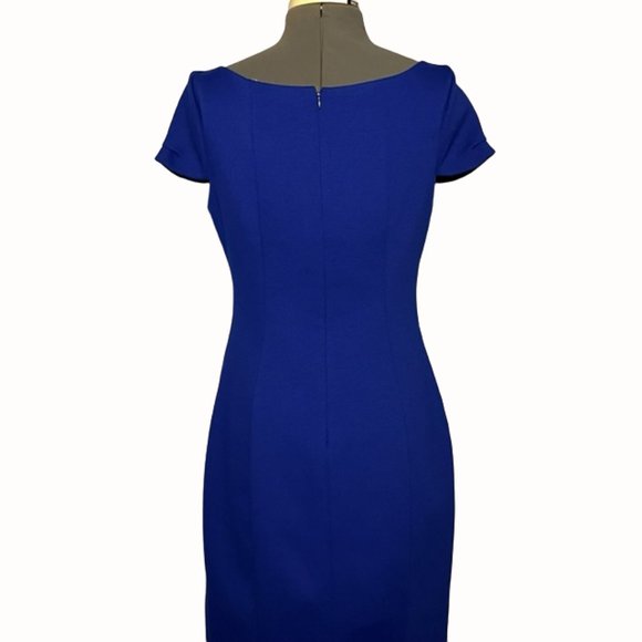 TAHARI Ultraviolet (Cobalt Blue) Talisa Dress NWT - Picture 2 of 12
